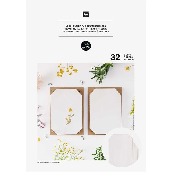 Navulling papier bloemenpers groot